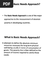 Basic Needs Approach