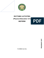 Midterm Only Pe 121 Rhythmic Activities PDF Format