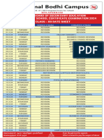 Exam Time table-XII