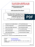 Post Basic BSC Nursing Information Brochure