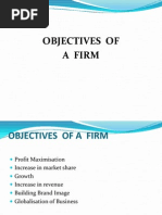 Objectives of Firm