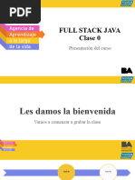 Clase 0. Presentación Del Curso Full Stack Java - 23066