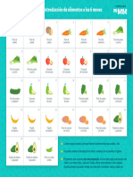 Tabla Introduccion Alimentos 6 Meses