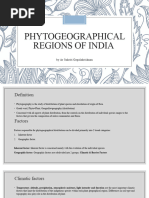 Phytogrographical Regions of India