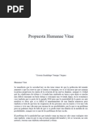 Propuesta Humanae Vitae