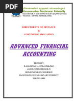 Advanced Financial Accounting: Directorate of Distance & Continuing Education