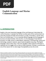 English Language and Marine Communication