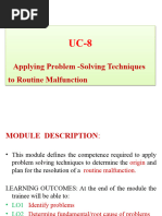 Apply Problem Solving Techniques To Routine Malfunction