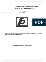 Four Pos T Parking Lift