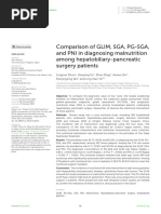 Comparison of GLIM, SGA, PG-SGA, and PNI in Diagnosing Malnutrition Among Hepatobiliary-Pancreatic Surgery Patients