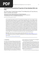 Application of Jute Fiber in Soil Stabilization