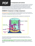 Refrigerant System Components and Controls