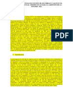 Mapeo de Los Sistemas de Gestión de Seguridad y Salud en El Trabajo en Portugal