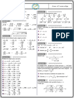 Racines Carrées: Exercice Exercice