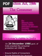 1 The Consumer Protection Act 19863