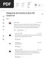 Diagrama de Fuente TV Rca l39 Smart