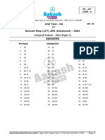 UT (SS - JCT) - Test-6A - (Code-A) - 13-09-2023 - Key & Solutions