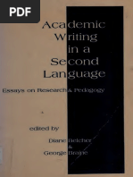 Academic Writing in A Second Language - Essays On Research and Pedagogy