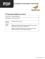 IIIT Hyderabad LEEE Topics and Pattern