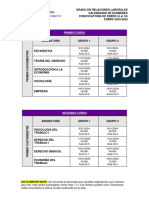 Calendario de Exámenes. RRLL Enero. Curso 2023-2024