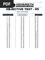 Objective Test - Solution - 10 - CBSEOT