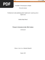 Sveučilište J.J.Strossmayera U Osijeku Filozofski Fakultet: Women's Literature in The 19th Century