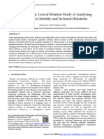 A Paradigmatic Lexical Relation Study of Analysing