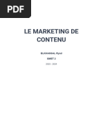 Le Marketing de Contenu - Elkhassal Ryad - Smet 2