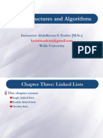 Chapter 3 - Linked Lists