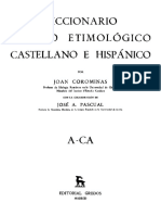 Diccionario Crítico Etimológico Castellano e Hispano A-CA - Jose Corominas