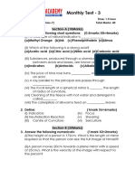 Science Class 7 Part Test-3