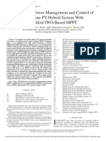 Coordinated Power Management and Control of Standalone PV-Hybrid System With Modified IWO-Based MPPT