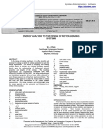 Energy Analysis To The Design of Rotor Bearing Systems Linked