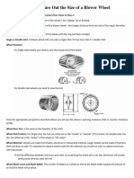 How To Correctly Size Blower Wheels Etc