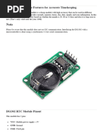 DS1302 RTC Module Features For Accurate Timekeeping