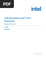 12th Generation Intel® Core™ Processors Datasheet, Volume 1 of 2