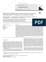 Optimization of Grid-Photovoltaic and Battery Hybrid System With Most Technically Efficient PV Technology After The Performance Analysis