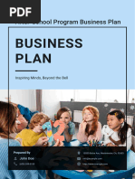 After School Program Business Plan