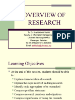 Overview of Research