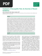 Treatment of Neuropathic Pain An Overview of Recent