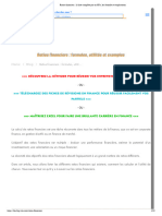 Ratios Financiers - La Liste Complète Par Un CFA, Les Formules Et Explications