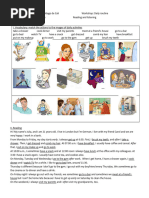 Topic 3 - Daily Routines Reading Comprehension & Listening