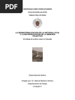 TFG - La Desmaterialización de La Historia Local y La Materialización de La Memoria Colectiva