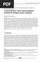 A Novel Distance Vector Hop Localization Method For Wireless Sensor Networks