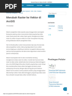 Merubah Raster Ke Vektor Di ArcGIS - GISPEDIA