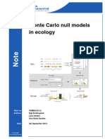 Monte Carlo Null Models in Ecology