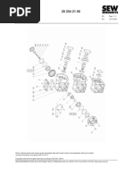 Parts List 20 254 21 00: Spiroplan Gear Unit WA20, WAF20