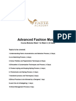 Advanced Fashion Mastery - Month 1