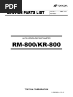 Service Parts List: RM-800/KR-800