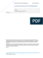 LM09 Parametric and Non-Parametric Tests of Independence IFT Notes